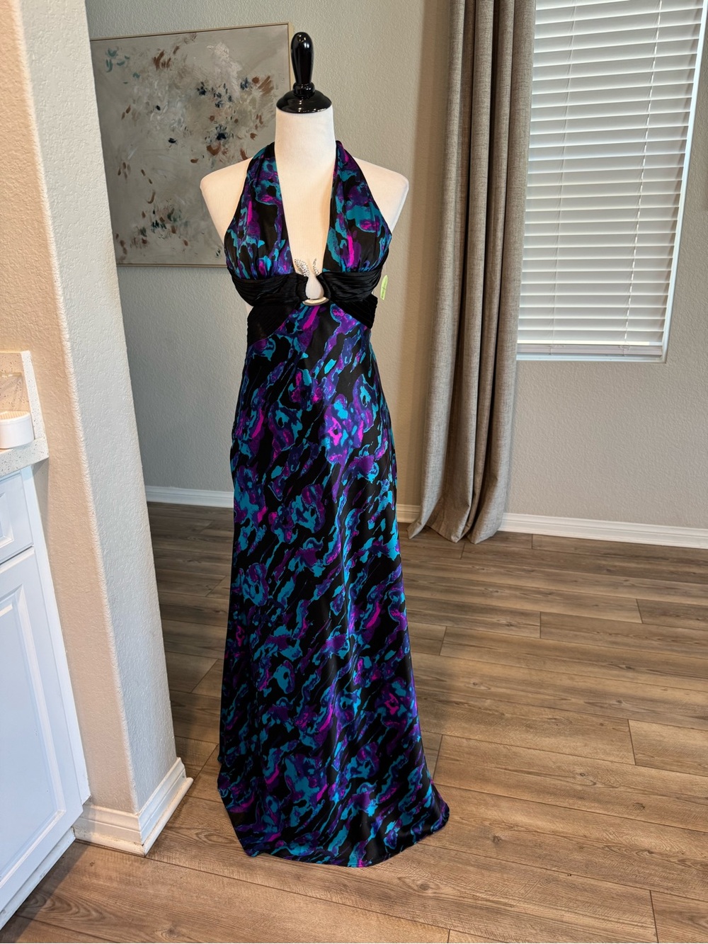 NWOT Morgan & Co. size 5/6 Black Women's with black Blue Pattern